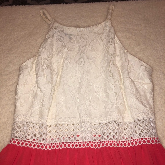 NWOT Lace/Chiffon Spring Dress - Picture 5 of 8